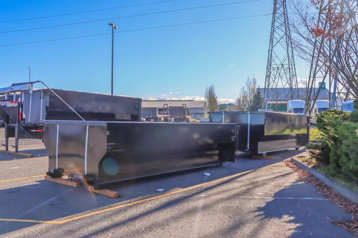 Roll-off dumpster ready for waste disposal at job site for Residential Dumpster Rental in Salida
